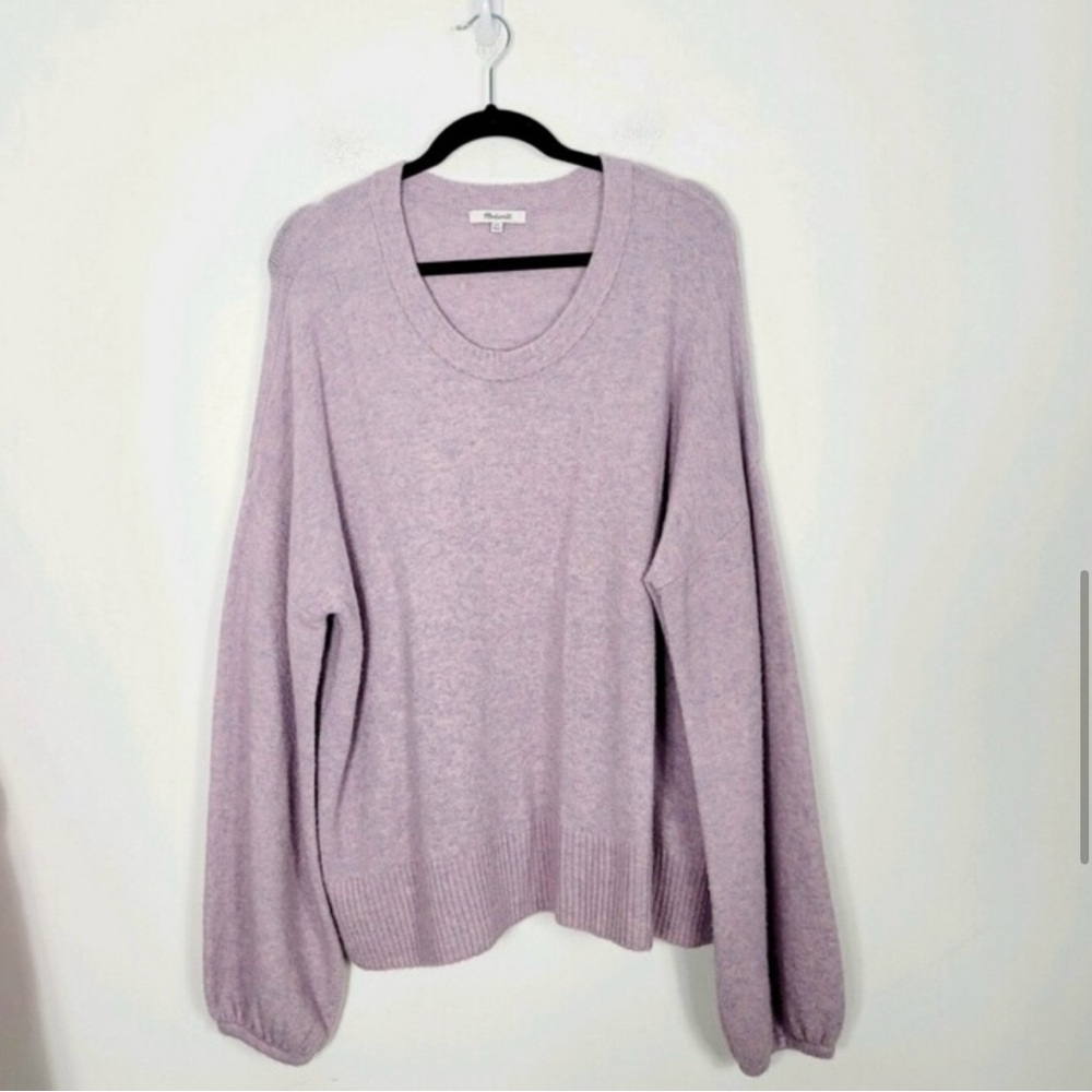 Madewell lavender lightweight crewneck sweater
